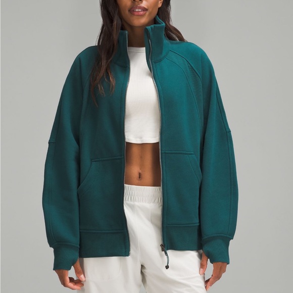 Scuba oversized funnel full zip sweater - Picture 1 of 5